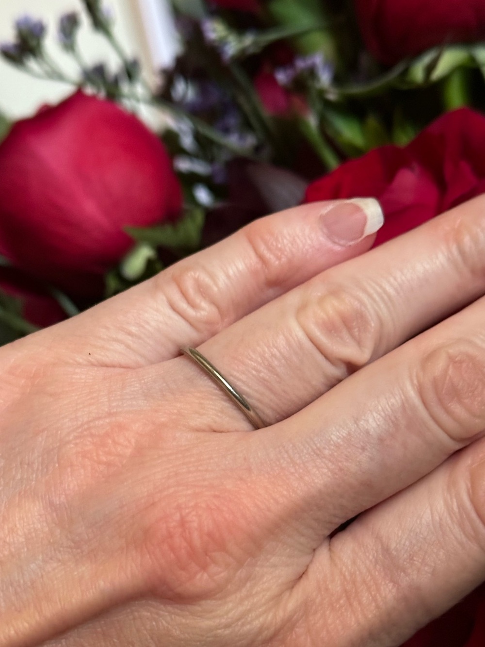 Antique 10k Solid White Gold JR Wood & Son’s Wedding Band Ring Size 8 - Picture 5 of 15